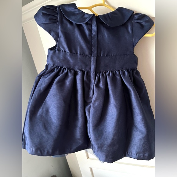 NWT Gymboree Navy Smocked Dress 6-12 months - Picture 6 of 6